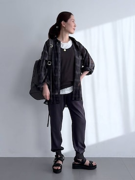 shimomuさん（レディース・158cm）の夏コーディネート