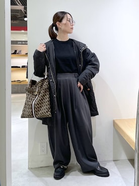 「SOAC（ソーク）のアイテム」を使った、shimomuさん（レディース・158cm）の秋コーディネート