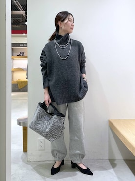 「アイテム（スウェットパンツ）」を使った、shimomuさん（レディース・158cm・20代）の秋コーディネート