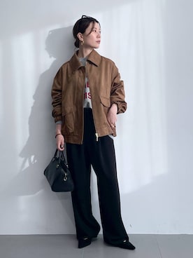 「アイテム（ピアス（両耳用））」を使った、shimomuさん（レディース・158cm・20代）の秋コーディネート