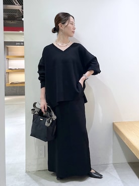 「アイテム（デジタル腕時計）」を使った、shimomuさん（レディース・158cm）の秋コーディネート