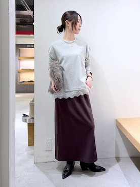 shimomuさん（レディース・158cm）の冬コーディネート