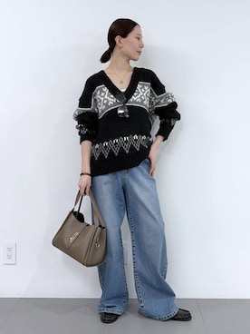 「MILOS（ミロス）のアイテム」を使った、shimomuさん（レディース・158cm）の秋コーディネート