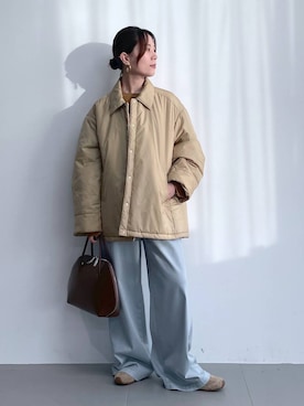 「アイテム（ピアス（両耳用））」を使った、shimomuさん（レディース・158cm・20代）の秋コーディネート