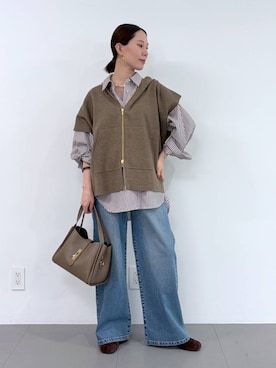 「MILOS（ミロス）のアイテム」を使った、shimomuさん（レディース・158cm）の秋コーディネート