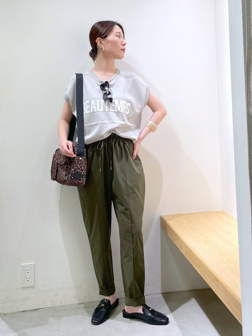 黒＊テーパード＊パンツ＊サッシュベルト＊バンヤードストーム セール】BARNYARDSTORM / 撥水タフタテーパードパンツ【WEB限定