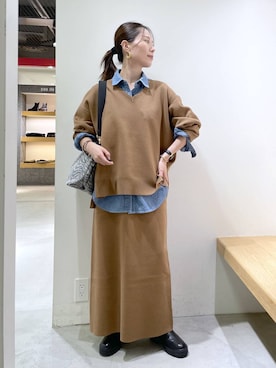 「アイテム（デジタル腕時計）」を使った、shimomuさん（レディース・158cm・20代）の秋コーディネート