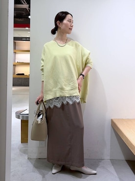 「Mazell（マゼル）のアイテム」を使った、shimomuさん（レディース・158cm）の春コーディネート