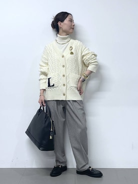 「アイテム（チョーカー）」を使った、shimomuさん（レディース・158cm・20代）の秋コーディネート
