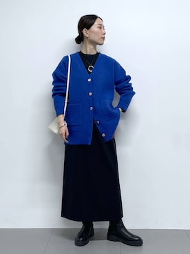 「ウエストゴム」｜「アイテム（財布/小物）」を使った、shimomuさん（レディース・158cm）の秋コーディネート