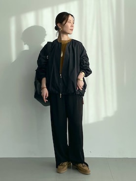 「アイテム（ピアス（両耳用））」を使った、shimomuさん（レディース・158cm・20代）の秋コーディネート
