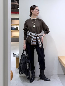 shimomuさん（レディース・158cm）の冬コーディネート