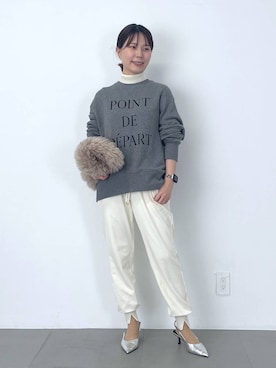 「アイテム（スウェット）」を使った、shimomuさん（レディース・158cm・20代）の秋コーディネート