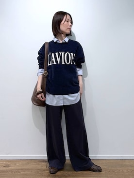 「Beau're（ヴュレ）のアイテム」を使った、shimomuさん（レディース・158cm）の秋コーディネート