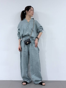 「PLAKTON（プラクトン）のアイテム」を使った、shimomuさん（レディース・158cm）の春コーディネート