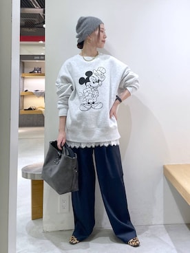 「アイテム（ニットキャップ/ビーニー）」を使った、shimomuさん（レディース・158cm・20代）の秋コーディネート