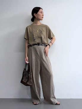 「BARNYARDSTORM（バンヤードストーム）のアイテム」を使った、shimomuさん（レディース・158cm）の春コーディネート