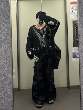 「アイテム（Tシャツ/カットソー）」を使った、　r(いいね、保存ありがとうございます)さん（メンズ・171cm・10代）の秋コーディネート