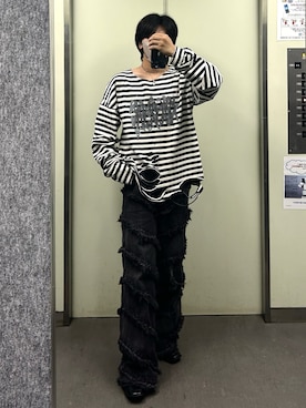 「アイテム（ブーツ）」を使った、　r(いいね、保存ありがとうございます)さん（メンズ・171cm・20代）の秋コーディネート