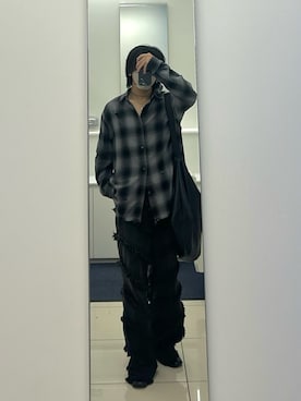 「アイテム（ブーツ）」を使った、　r(いいね、保存ありがとうございます)さん（メンズ・171cm・10代）の秋コーディネート