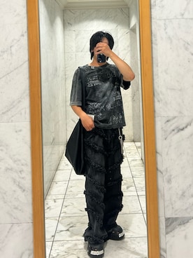 「アイテム（トップス）」を使った、　r(いいね、保存ありがとうございます)さん（メンズ・171cm・10代）の夏コーディネート