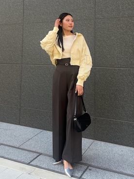 YUNA KITAMURAさん（レディース・165cm）の春コーディネート