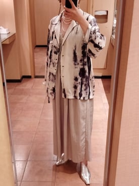 「JEANASIS（ジーナシス）のアイテム（ワンピース/ドレス）」を使った、mayuneazuさん（レディース・156cm）の夏コーディネート