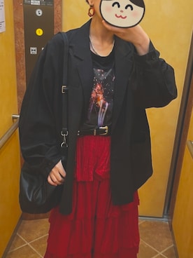 「TOGA（トーガ）のアイテム（アクセサリー）」を使った、mayuneazuさん（レディース・156cm）の春コーディネート