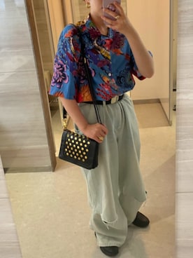 「Paul Smith（ポールスミス）のアイテム」を使った、mayuneazuさん（レディース・156cm）の夏コーディネート