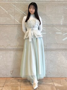 バルーンビスチェドッキングワンピース｜マーキュリーデュオ
