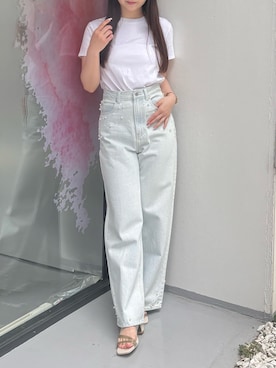 「MERCURYDUO（マーキュリーデュオ）のアイテム（パンツ）」を使った、NANAさん（レディース・155cm）の夏コーディネート