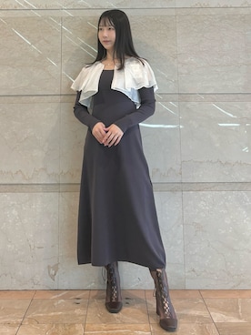 「MERCURYDUO（マーキュリーデュオ）のアイテム（シューズ）」を使った、NANAさん（レディース・155cm）の夏コーディネート