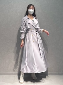 異素材ドッキングラップワンピース｜マーキュリーデュオ（MERCURYDUO