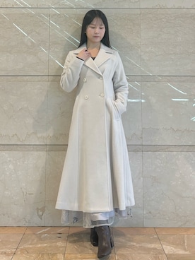「MERCURYDUO（マーキュリーデュオ）のアイテム（その他アウター）」を使った、NANAさん（レディース・155cm）の秋コーディネート