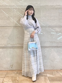 CHANEL シャネル デニムスカート 青 フレア フリル 膝丈 ロゴ 06A デニムチュールマーメイドスカート｜マーキュリーデュオ