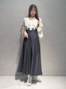 新作MERCURYDUO 2WAY ラッフルブラウスドッキングワンピース 2WAYラッフルブラウスドッキングワンピース｜マーキュリーデュオ