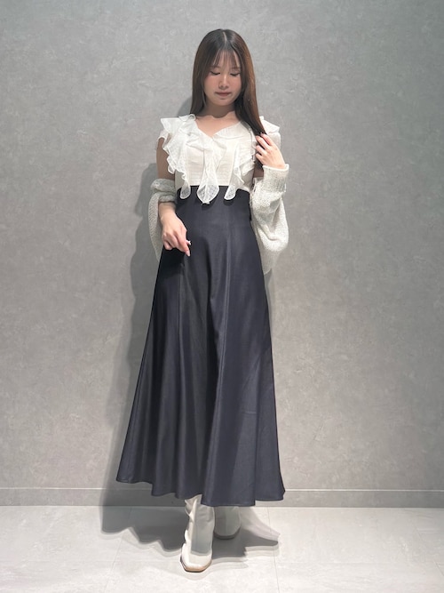 セール】2WAYラッフルブラウスドッキングワンピース（ワンピース