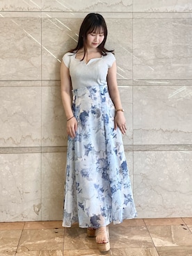 「アイテム（ニット/セーター、シルバー系）」を使った、NANAさん（レディース・155cm）の春コーディネート