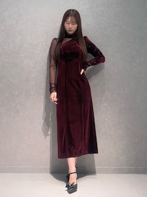 MERCURYDUO 新品タグ付き！ベロアカットアウトワンピース S ベロアカットアウトワンピース｜マーキュリーデュオ（MERCURYDUO）公式