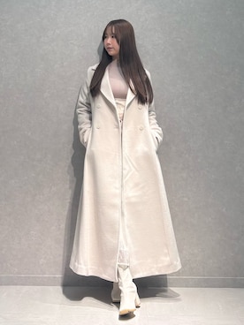 「アイテム（ワンピース/ドレス、ベージュ系）」を使った、NANAさん（レディース・155cm）の秋コーディネート