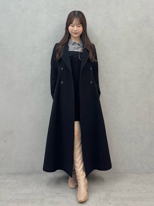 新品MERCURYDUO フィットアンドフレアコート MERCURYDUO】フィットアンドフレアコートレディースファッション