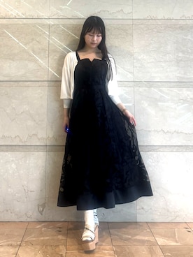 「アイテム（カーディガン/ボレロ）」を使った、NANAさん（レディース・155cm）の夏コーディネート