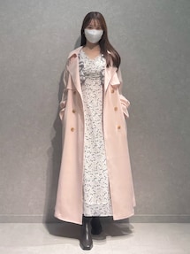 ダブルラッフルバイカラーパイピングワンピース｜マーキュリーデュオ
