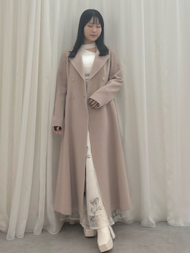 「MERCURYDUO（マーキュリーデュオ）のアイテム（その他アウター）」を使った、NANAさん（レディース・155cm）の秋コーディネート