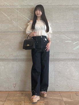 「アイテム（サンダル、その他）」を使った、NANAさん（レディース・155cm）の夏コーディネート