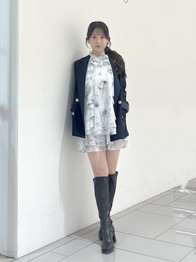 「MERCURYDUO（マーキュリーデュオ）のアイテム」を使った、nanaさん（レディース・155cm）の秋コーディネート