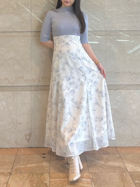 「MERCURYDUO（マーキュリーデュオ）のアイテム（ブーツ）」を使った、NANAさん（レディース・155cm）の春コーディネート