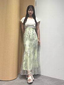 エンブロイダリーマーメイドスカート｜マーキュリーデュオ（MERCURYDUO