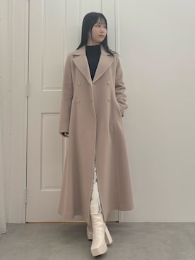 「MERCURYDUO（マーキュリーデュオ）のアイテム（その他アウター）」を使った、NANAさん（レディース・155cm）の秋コーディネート