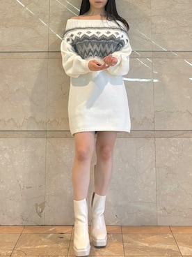 「MERCURYDUO（マーキュリーデュオ）のアイテム（その他シューズ）」を使った、NANAさん（レディース・155cm）の秋コーディネート